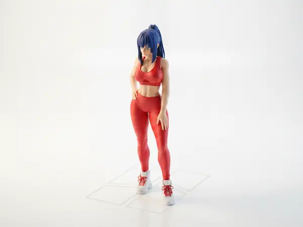 Gym Girl Athletic Figure Female Statue 3D Printable