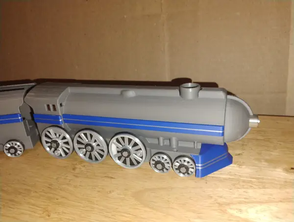 A toy train I made for a friend's train-obsessed child