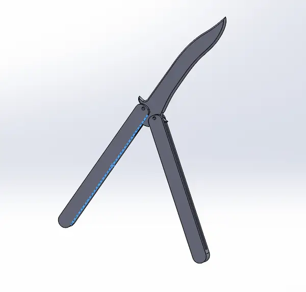 couteau papillon