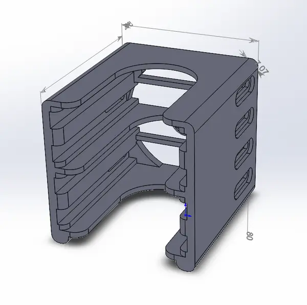 HDD/SSD holder of 2.5 inch drives in the system unit