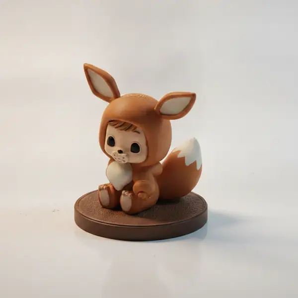 Adorable Human Baby Wearing An Eevee Pokemon Costume Onesie Figurine 3D Printable