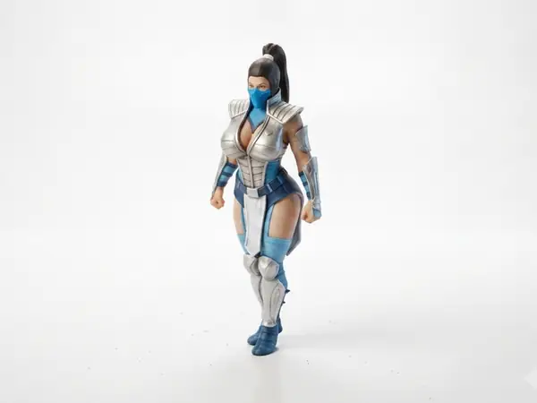 Busty Subzero Female Warrior Figurine 3D Printable