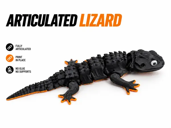 Articulated Lizard - Print in Place (No Supports)