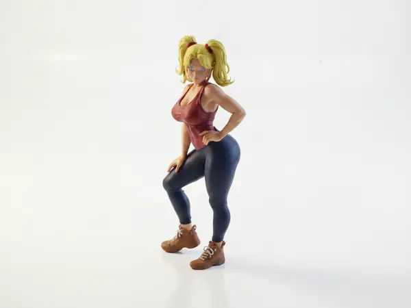 Fit Gym Girl Athletic Female Figurine 3D Printable