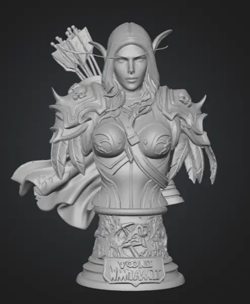 World of Warcraft Sylvanas Windrunner Bust