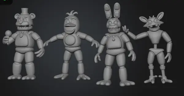 FNAF Core 4 Animatronics Collection – Freddy, Bonnie, Chica & Foxy